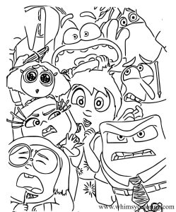Inside Out 2 Coloring Pages