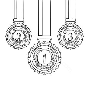 Olympic Medals coloring page