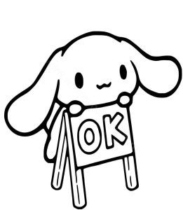 Cinnamoroll Coloring Page
