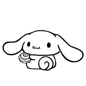 Cinnamoroll Eating A Cinnamon Roll