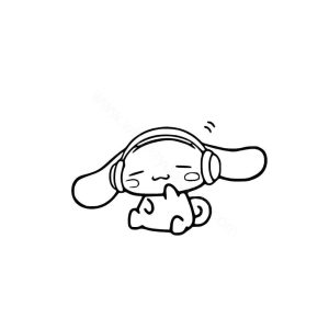 Cinnamoroll Listening To Music