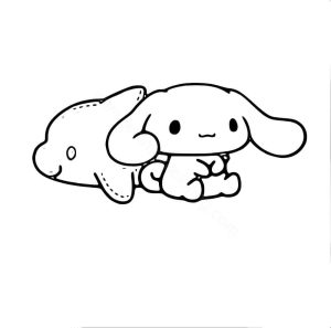 Cinnamoroll With His Shark Plushie