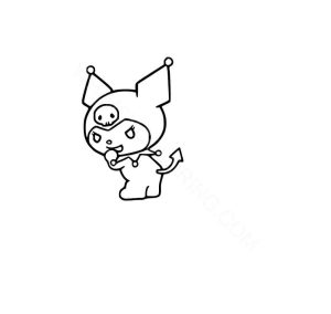 Coloring pages printable of Kuromi
