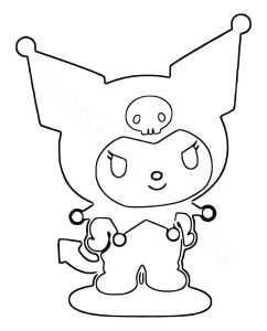 Kuromi coloring pages