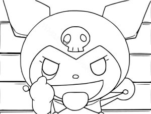 Kuromi coloring pictures to print