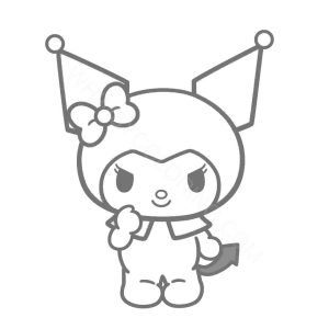 Kuromi coloring printables