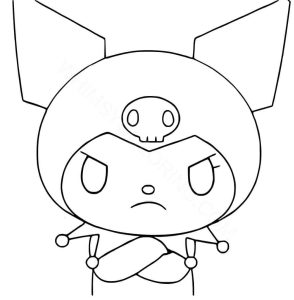 Kuromi in a serious thought