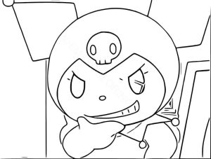 Kuromi smirking