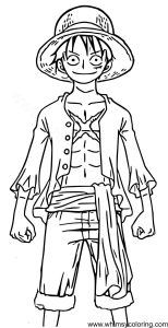 Monkey D. Luffy coloring page