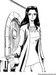Nico Robin from One Piece colouring page