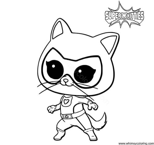 10 Free Printable SuperKitties Coloring Pages Whimsy Coloring