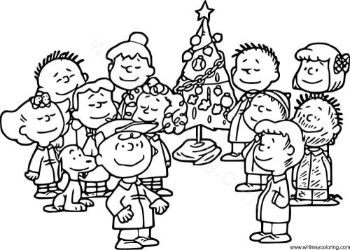 25 Free A Charlie Brown Christmas - A Charlie Brown Christmas Coloring Page 500x357