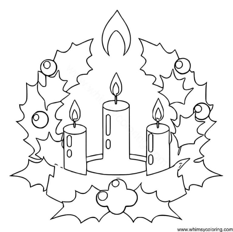 25 Free Christmas Advent Coloring Pages To Print - Whimsy Coloring