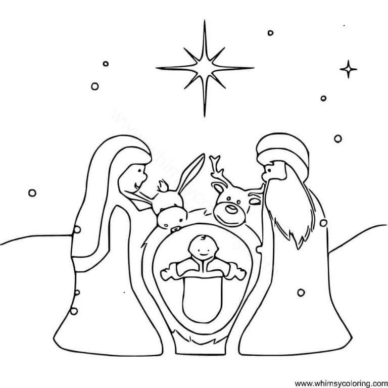 25 Free Christmas Advent Coloring Pages To Print - Whimsy Coloring