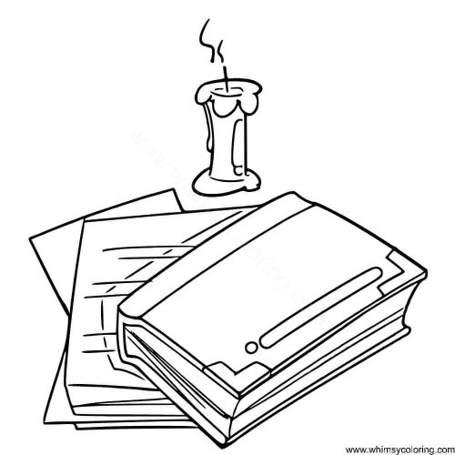 Holy Bible coloring page Holy Bible coloring page