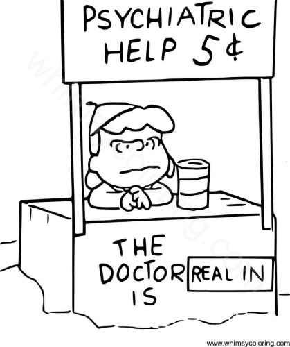 Lucy A Charlie Brown Christmas coloring page Lucy A Charlie Brown Christmas coloring page