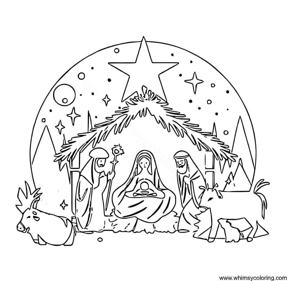 25 Free Christmas Advent Coloring Pages To Print - Whimsy Coloring