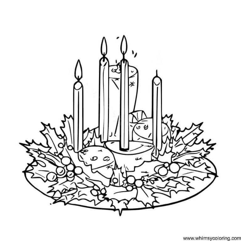 25 Free Christmas Advent Coloring Pages To Print - Whimsy Coloring