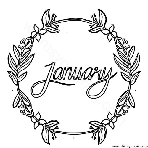 January coloring sheets January coloring sheets