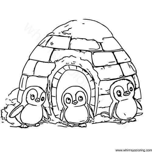 Penguins in Igloo Penguins in Igloo