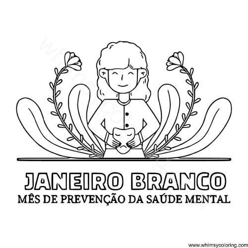 White January Brazil coloring page White January Brazil coloring page