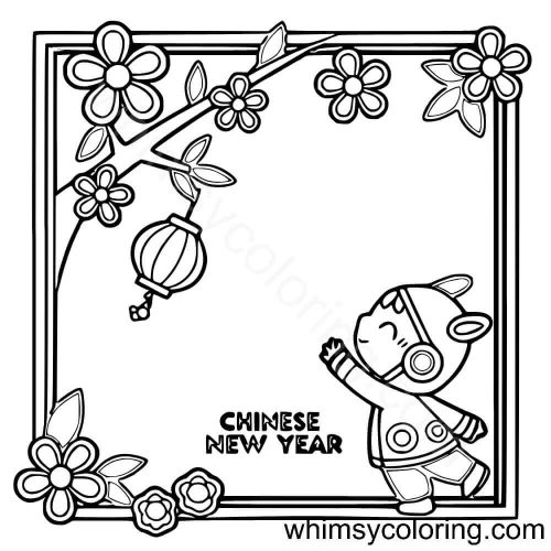 Chinese New Year coloring pages