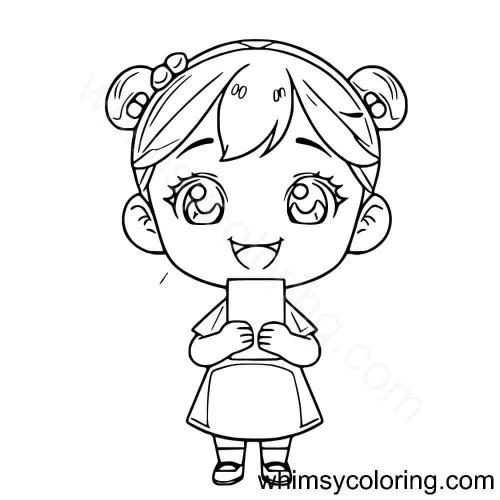Girl With Red Envelope