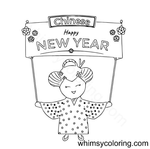 Girl celebrating Chinese New Year