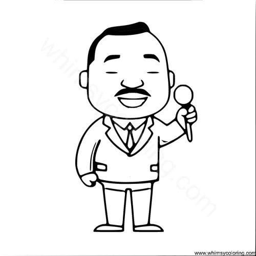 Martin Luther King Jr caricature Martin Luther King Jr caricature
