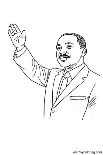 Martin Luther King Jr coloring page to print Martin Luther King Jr coloring page to print