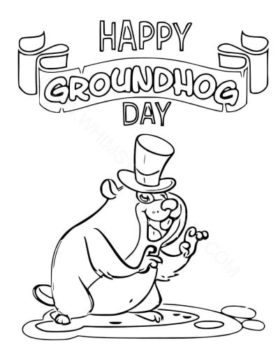 Mischievous groundhog Mischievous groundhog