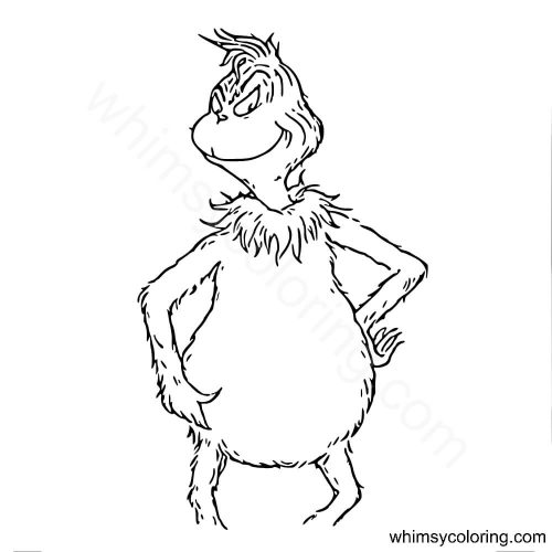 Grinch coloring page Grinch coloring page