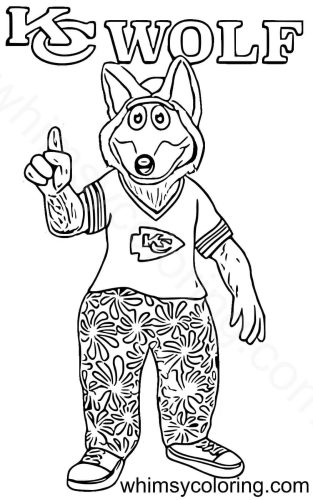 KC Wolf coloring page KC Wolf coloring page