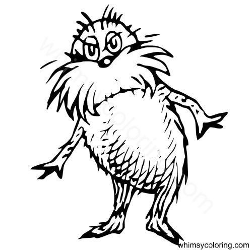 Lorax coloring page Lorax coloring page