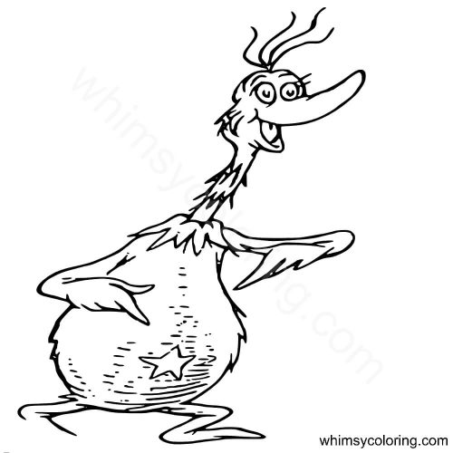 Star Belly Sneetches coloring page Star Belly Sneetches coloring page