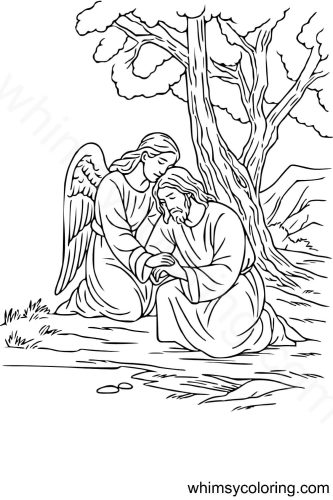 Angel Chamuel with Jesus Christ Angel Chamuel with Jesus Christ