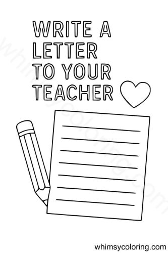 Letter to your teacher printable Letter to your teacher printable