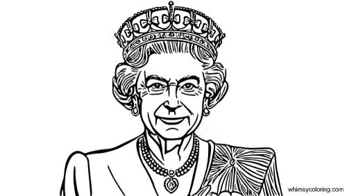Queen Elizabeth coloring page Queen Elizabeth coloring page