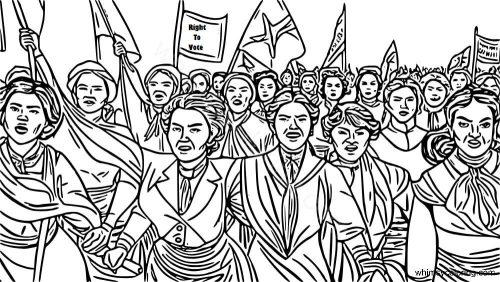 Women's Suffrage coloring page Women's Suffrage coloring page