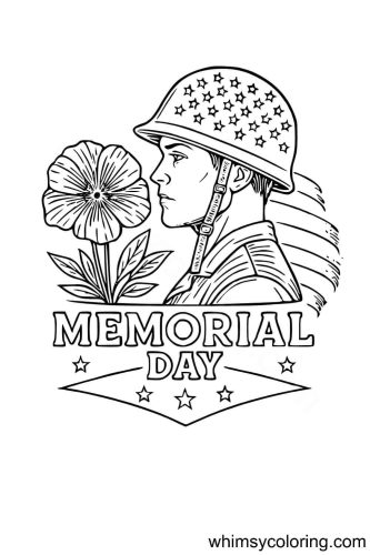 American soldier coloring page American soldier coloring page