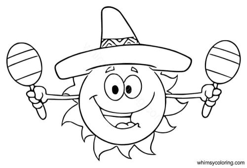 Cinco de Mayo coloring pages for preschoolers