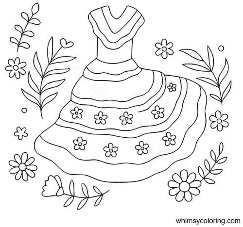 Cinco de Mayo special dress coloring page
