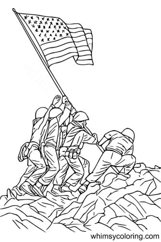 Iwo Jima coloring page Iwo Jima coloring page