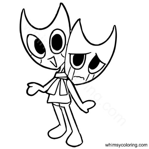 Razzle and Dazzle coloring page Dandy's World Razzle and Dazzle coloring page Dandy's World