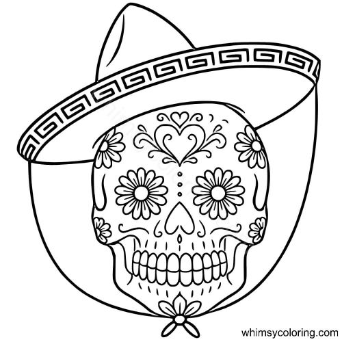 Sugar Skull coloring page