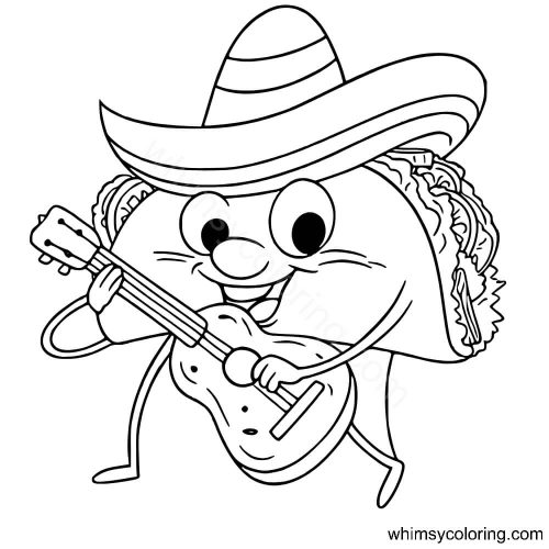 Taco playing guitar
