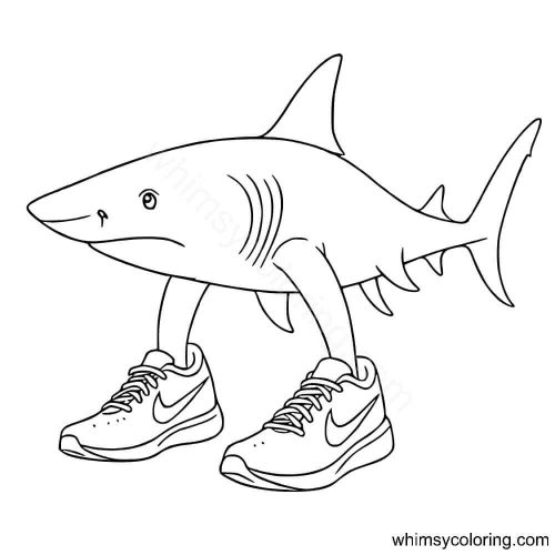 Tralalero Tralala Italian Brainrot coloring page Tralalero Tralala Italian Brainrot coloring page
