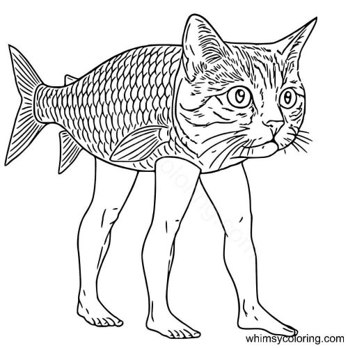 Trulimero Trulicina coloring page Italian Brainrot Trulimero Trulicina coloring page Italian Brainrot