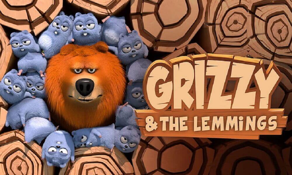 Grizzy and the lemmings coloring pages for kids