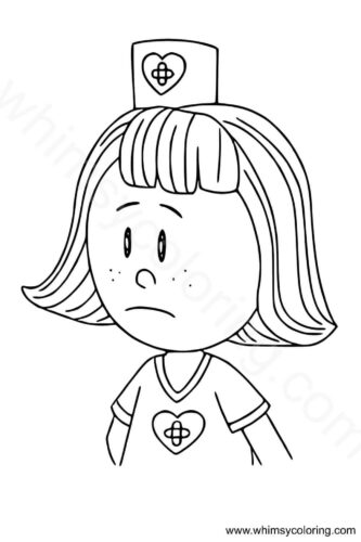 Nurse Lady from Dog Man coloring page Nurse Lady from Dog Man coloring page